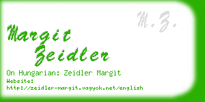 margit zeidler business card